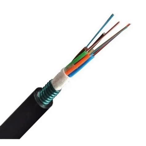 Multi Color 8 Mm 6 Core Polished Round Armored Fiber Optic Cable At