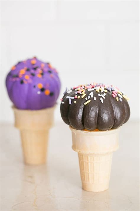 DIY Pumpkin Ice Cream Cones Sugar And Charm Sugar And Charm