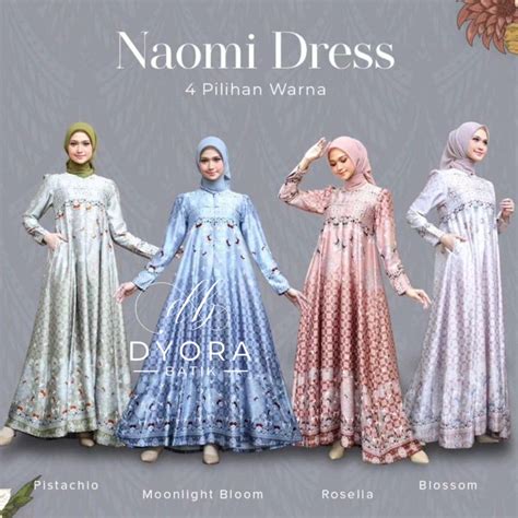 Jual Gamis Naomy M L Xl Xxl Jumbo Gamis Seragaman Raya Kondangan