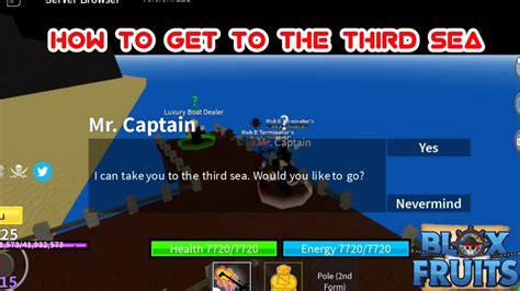 Guide On How To Get To The Third Sea Blox Fruits Update 15 Youtube