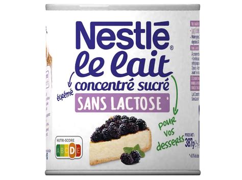 Lait Concentr Sucr Sans Lactose Nestl G Bam Courses