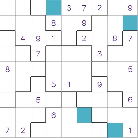 Daily Easy Jigsaw Sudoku Puzzle For Wednesday Th January Easy