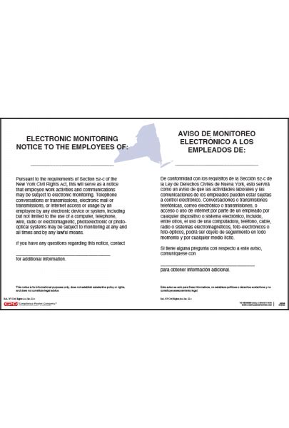 New York Electronic Monitoring Notice CPC