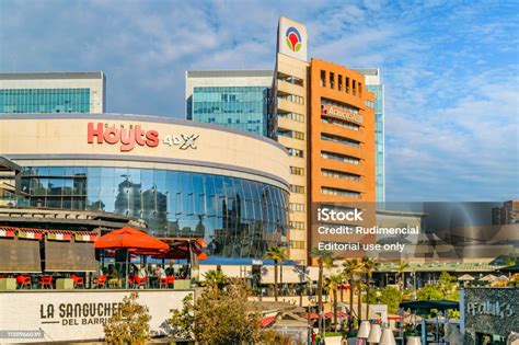 Outdoor Shopping Mall Las Condes Santiago De Chile Stock Photo ...