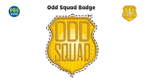 Diy Odd Squad Costume Badge Kids Coloring Pbs Kids For Parents