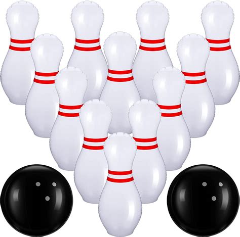 Juego De 14 Bolos Inflables Gigantes 2 Bolas De Bolos Grandes De 20