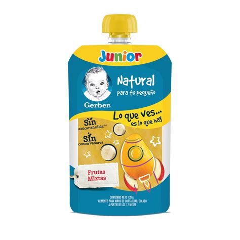 Alimento Infantil Gerber Frutas Mixtas 120g Justo Súper a Domicili