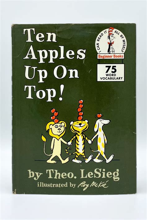 Ten Apples Up On Top By Dr Theo Seuss First Edition 1961 From