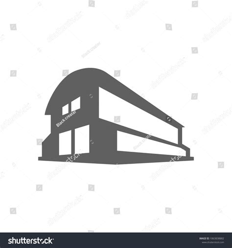 Warehouse Building Icon Trendy Flat Style Stock Vector Royalty Free