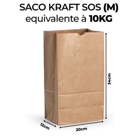 kit 250 saco M sos Kraft delivre para lanches e doces saco reforçado