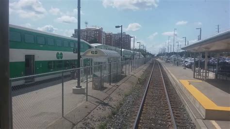 Go Transit Westbound Train At Oakville Ontario On July 27 2018 Youtube