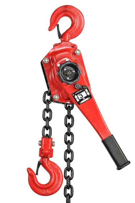 3000kg Lever Block Chain Hoist Ratchet Red T 00936 Pro Lift