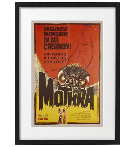 Mothra Science Fiction Movie Poster Art Print Vintage - Etsy