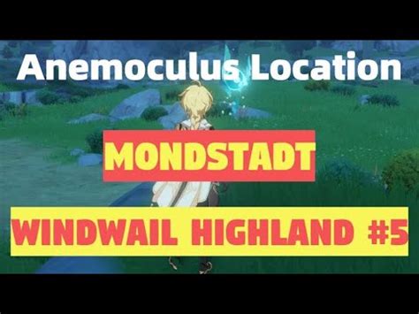 Anemoculus 339 Location Mondstadt Windwail Highland 5 Genshin