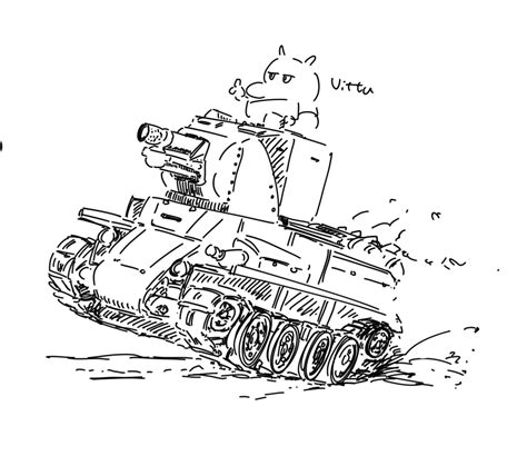 ミツクリザメ commission close on Twitter 私はフィンランドの戦車を描いた私の好きな戦車の中の一つだ