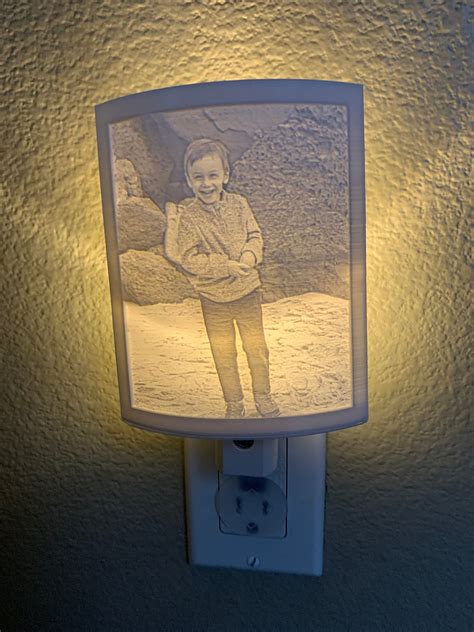 Custom Lithophane Photo Night Light Etsy