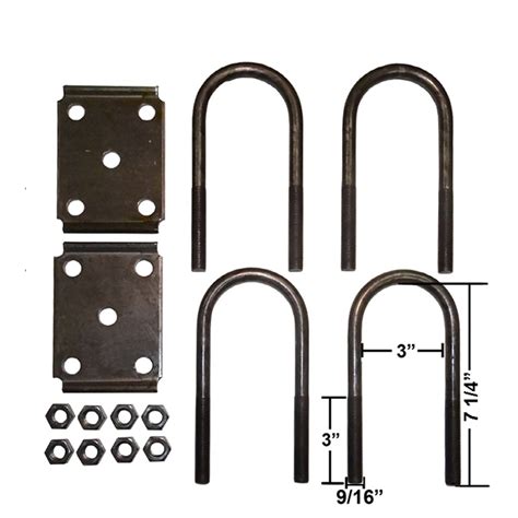 Trailer U Bolt Kit For Round Axle