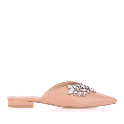 UZA Shoes Flat New Couro Nude Coleção Outono Inverno