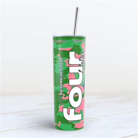 Four Loko Watermelon Insulated 20oz Drink Tumbler 4 Loco Loko Etsy