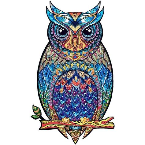 New Creative Wooden Jigsaw Puzzle Charming Owl Pieces Ebay