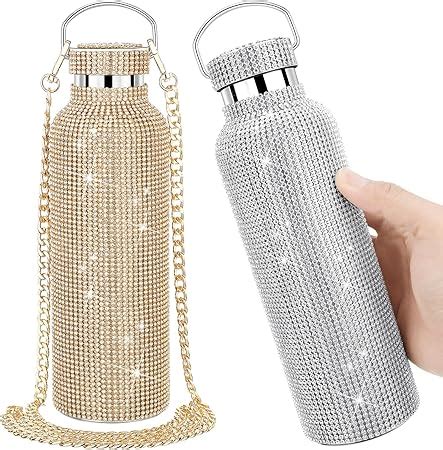 Pieces Bling Water Bottle Diamond Water Bottle Rhinestone Glitter