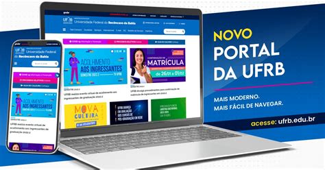 Ufrb Lan A Novo Portal Design Moderno E Conte Do Mais Relevante