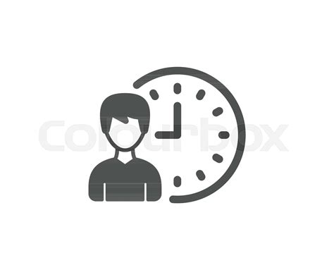 Stunden Arbeit Icon Stock Vektor Colourbox