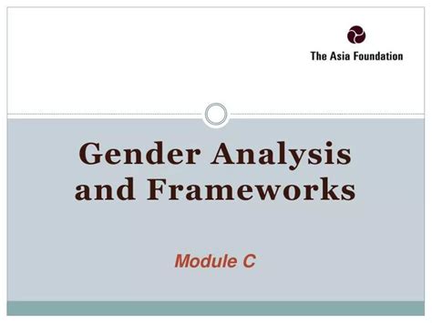 Ppt Gender Analysis And Frameworks Powerpoint Presentation Free