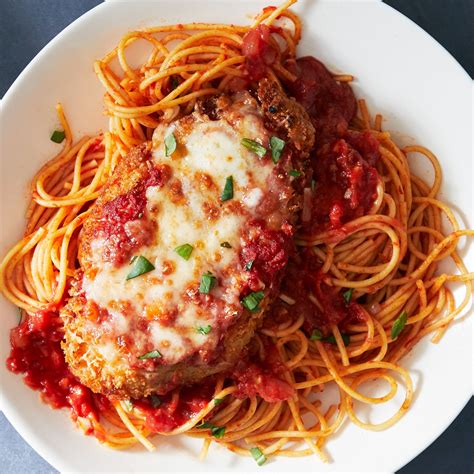 Chicken Parmigiana With Spaghetti