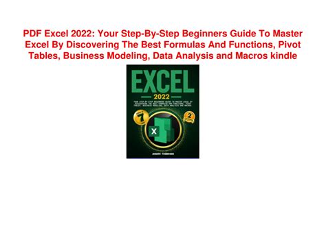 Ppt Pdf Excel Your Step By Step Beginners Guide To Master Excel