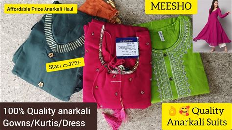 Meesho Anarkali Haul Starting Rs 372 100 Recommend Anarkali Gowns