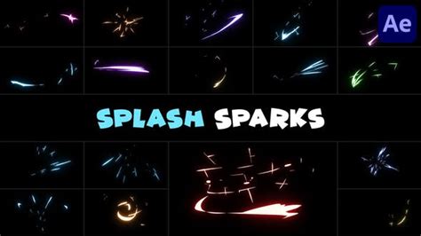 Free Videohive Splash Sparks For After Effects Free After Effects