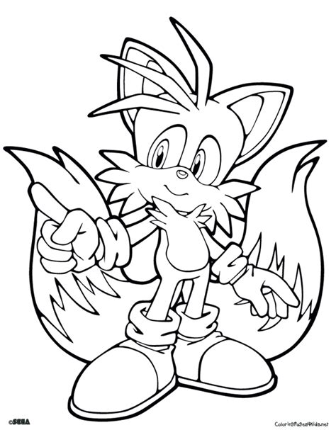 Desenhos Do Tails Para Colorir