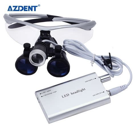 Medical Dental Surgery 3 5X Magnification Magnifier Binocular With LED