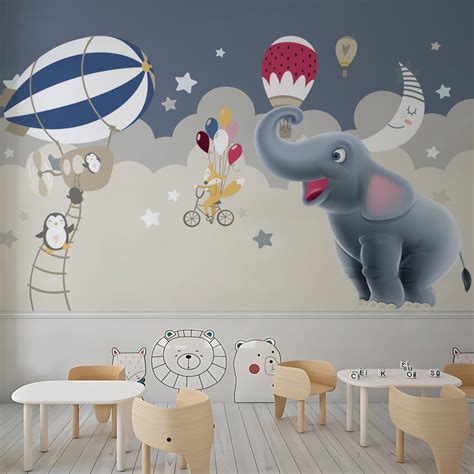 Elephant Nursery Wallpaper – Myindianthings