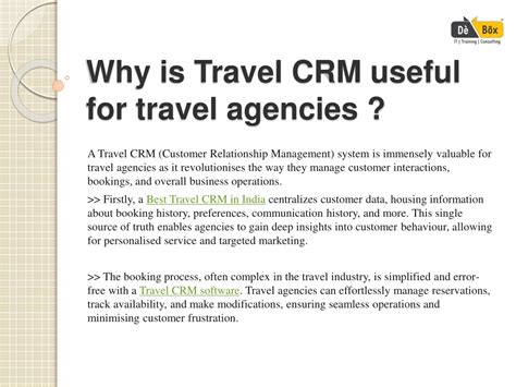 Ppt Utilizing Best Travel Crm Data Powerpoint Presentation Free