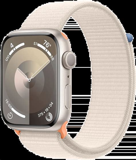 Apple Watch Series 9 - 45mm Starlight Aluminium/Starlight Sport Loop ...