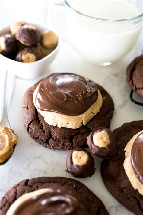 Buckeye Brownie Cookies Crumbl Copy Cat Cooking With Karli