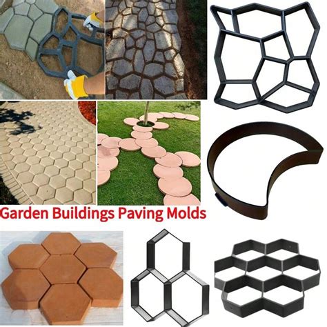 1 pieza Moldes reutilizables para pavimentación de jardín máquinas de