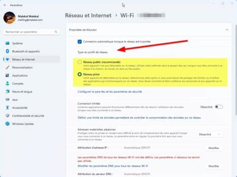 Windows Modifier Profil R Seau Public Priv Malekal