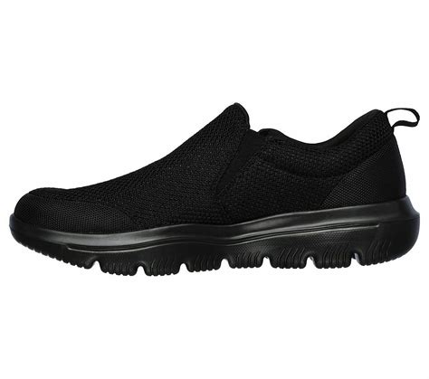 Skechers Black Shoe Extra Wide Fit Men Comfort Soft Slip On Casual Go ...