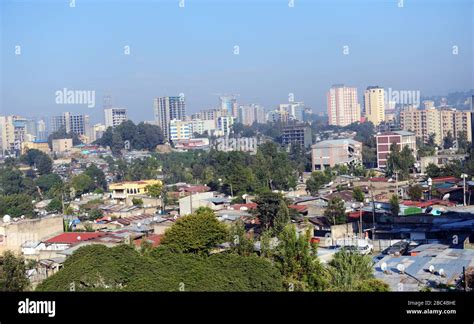 The changing skyline of Addis Ababa in Ethiopia Stock Photo - Alamy