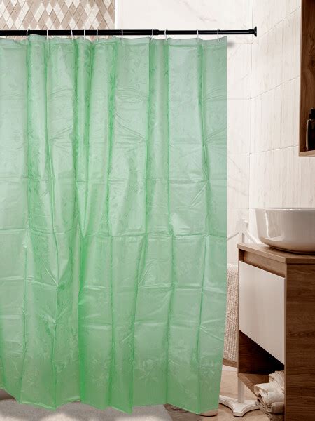 CORTINA DE BAÑO PEVA 180X180 CM VERDE Guapa