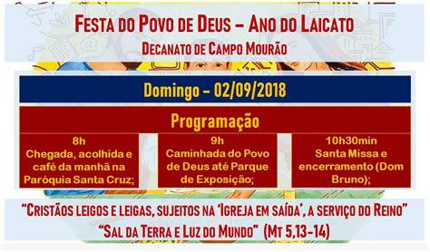 Blog Do Ilivaldo Duarte Festa Do Povo De Deus Domingo Em Campo Mour O