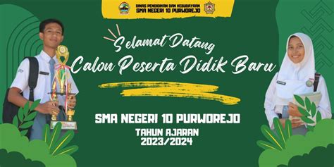 Selamat Datang Calon Peserta Didik Baru Tahun Ajaran 2023 2024 SMA