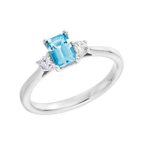 Cushion Cut Aquamarine Ring | Simon Pure