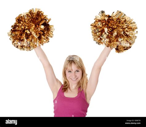 Blonde Cheerleader Hi Res Stock Photography And Images Alamy