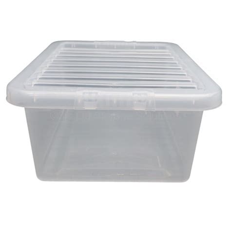 Wham Crystal Plastic Storage Box Lid Size 05 17 Litre 3JC