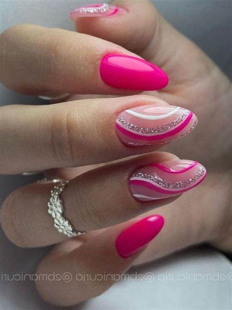 30 Hot Pink Nail Designs To Get On The Barbiecore Trend