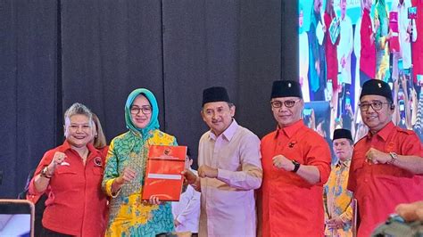 Airin Rachmi Diany Ade Sumardi Resmi Diusung PDIP Di Pilgub Banten 2024